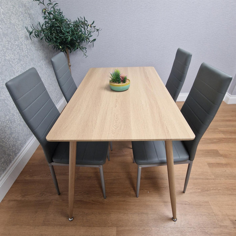 4 - Person Dining Set, Grey
