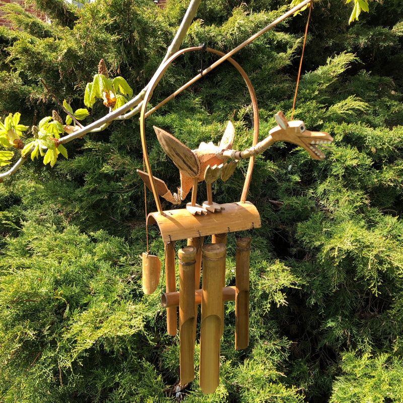 Mexborough Dragon No Additional Durability Wood Garden Statue