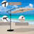 10ft Offset Hanging Market Patio Umbrella With Base-1996607665