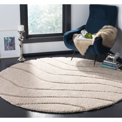 Ashal Abstract Cream/Beige Area Rug