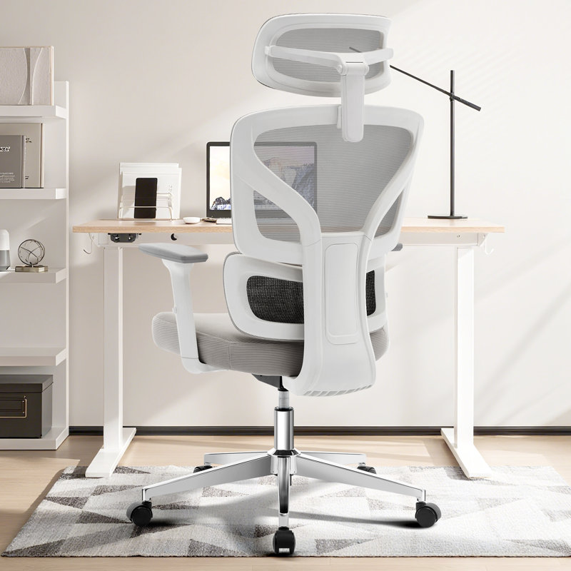 London Boutique Office Chair, Gray, Grey