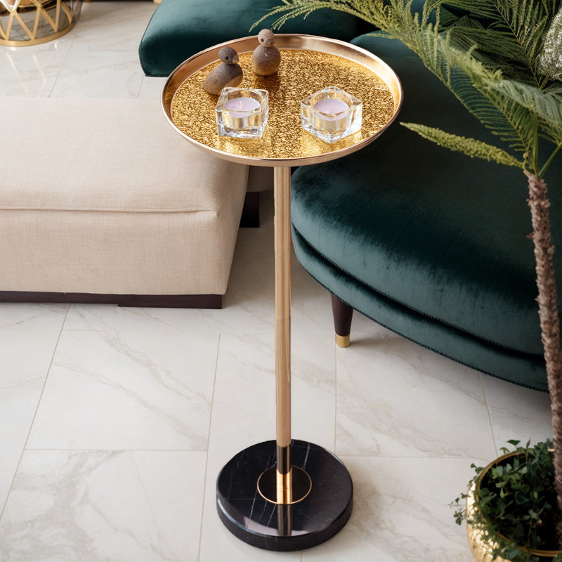 Adjustable End Table,Round Sofa Side Table