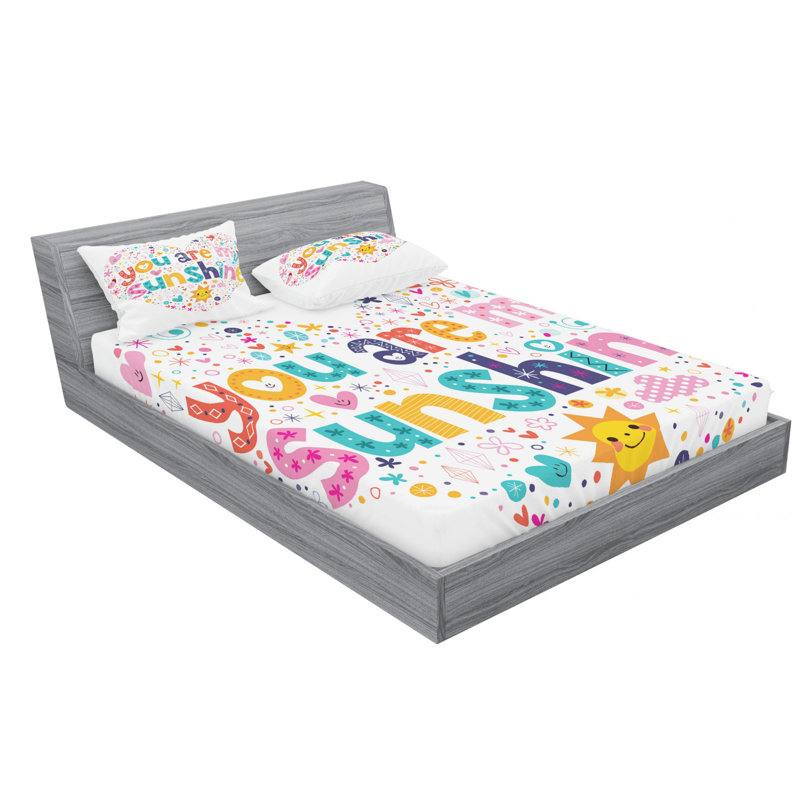 Microfiber Sheet Set, Full Sheet Set with Fitted Sheet