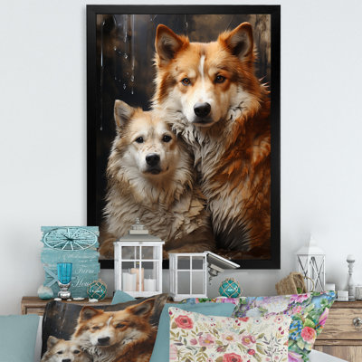 " Dog Akita Affection III "