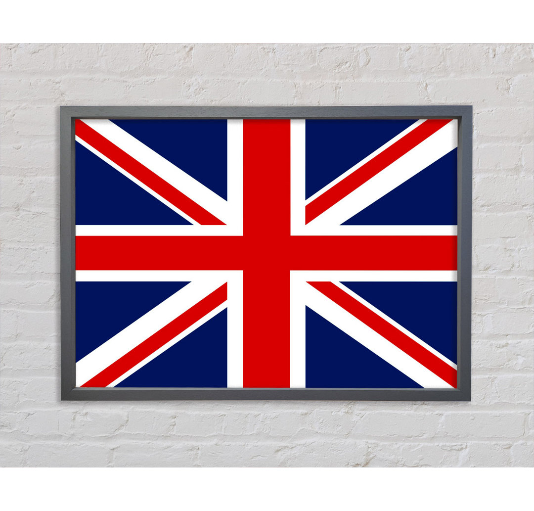 Britische Gerade Flagge Gerahmter Druck