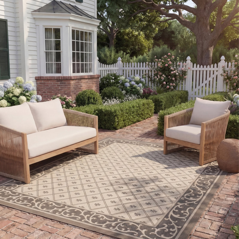 Rubin Performance Southwestern Indoor/Outdoor Area Rug, Rectangle 8' x 11'