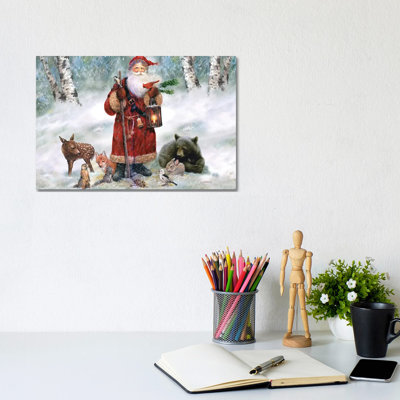 «Woodland Santa» par Giordano Studios - impression sur toile tendue
