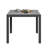 35.4" Powder-Coated Aluminium Frame Square Outdoor Patio Dining Table