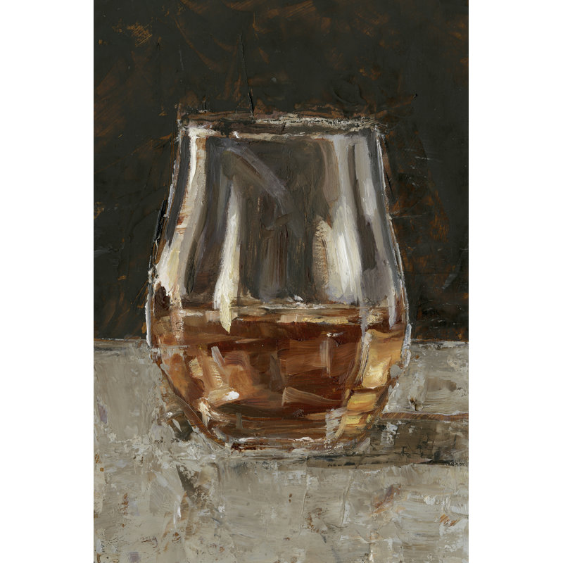 The Hard Stuff IV - Painting on Canvas, 122 cm H x 81 cm W, Black Floater Framed
