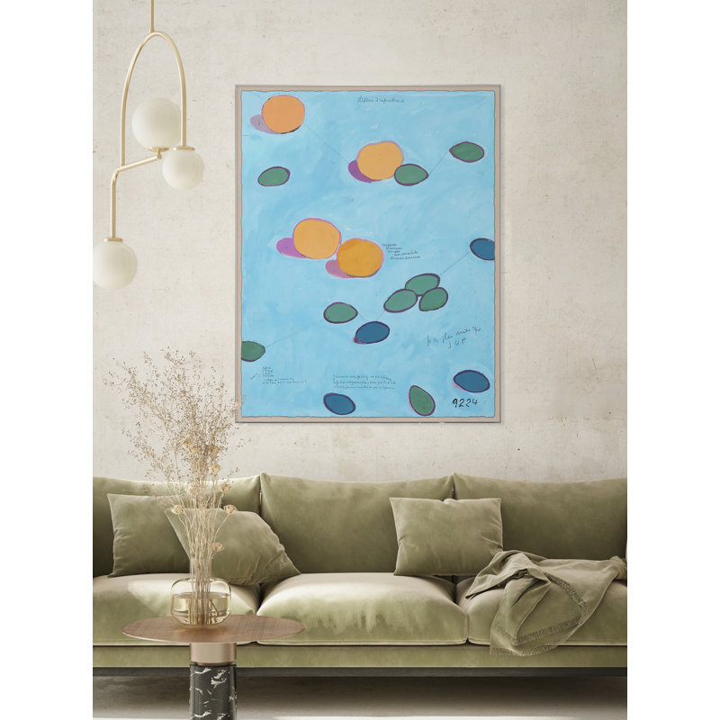 River Stones par Paule Marrot - reproduction imprimée, Boîte en acrylique, H 56 po x l 44 po x P 1,25 po