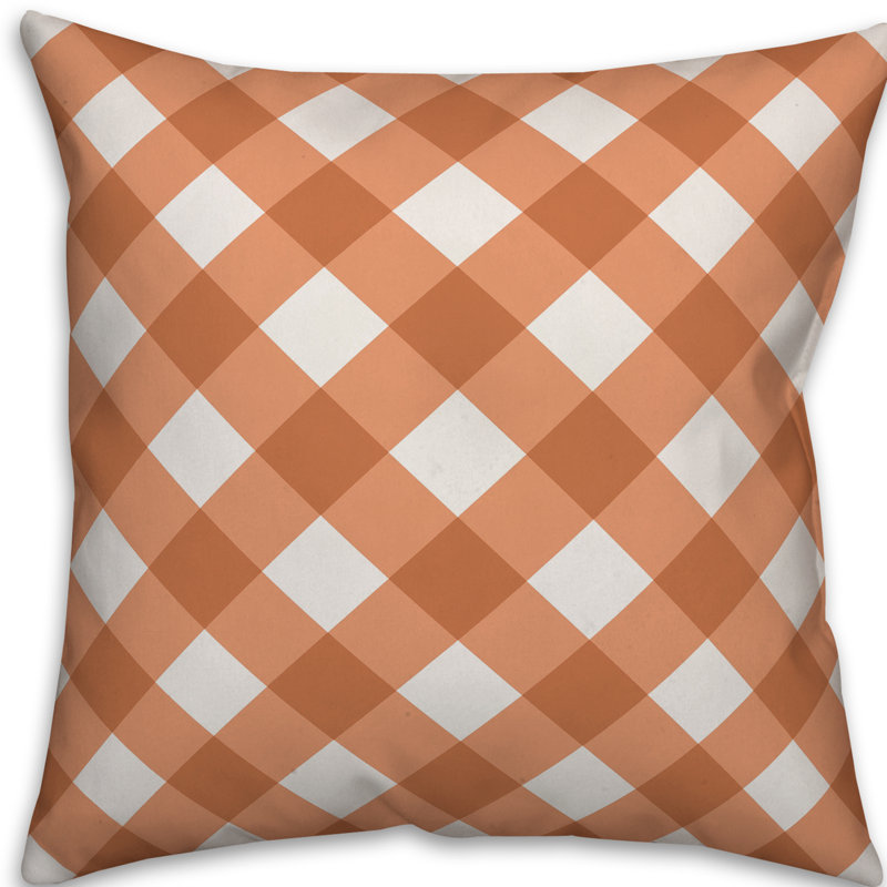 Gingham Reversible Throw Pillow