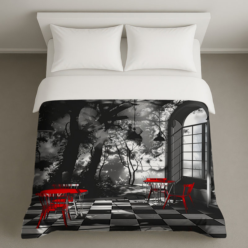 Housse de couette Cafe Bedding, Très grand lit