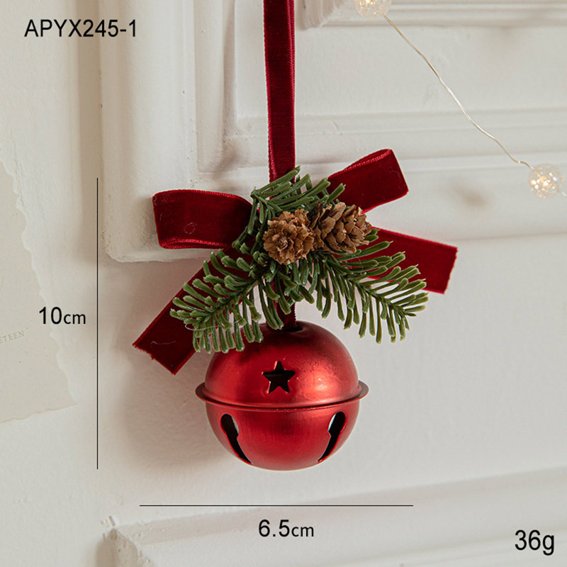 Cintre de Noël en velours rouge, Red
