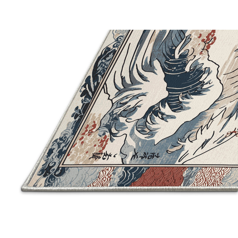 Shimmering Sakura Rug, Square 7'