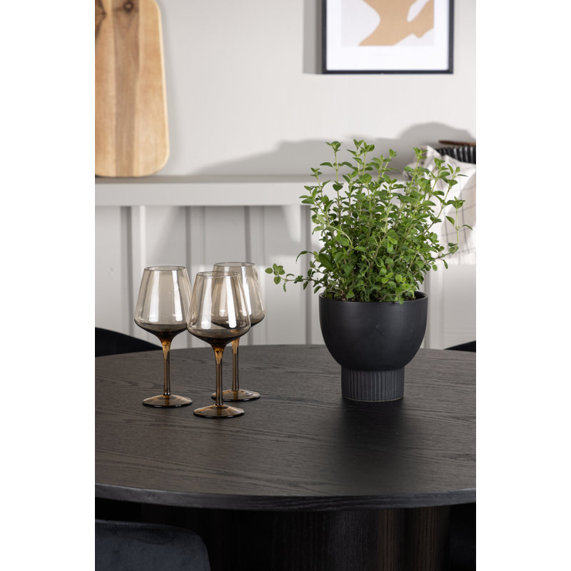 Morelia 4 - Person Dining Set, Black