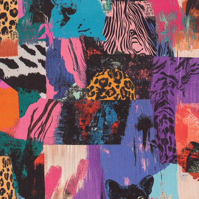 Animal Print Wallpaper Abstract Eclectic Wall Decor