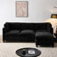 96.5" Soft Chenille Upholstered, 3 - Seater Sectional , , Relieving Cushion Design, Solid Wood Frame, Storage Under Seats Couch For Living Room, With One Upholstered In Chenille, Pocket Spring And