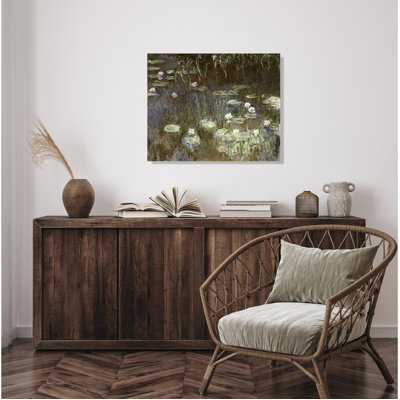 Water Lilies 1922 Vintage Wall Art Canvas Prints 30x24, Claude Monet Classic Art Reproductions. Giclee Print& Museum Quality Framed Art for Wall Decor.