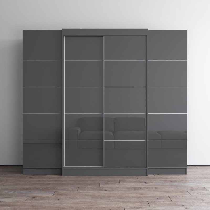 Armoire 90,6 "A1201-AEXX Aria, H 79 po x l 91 po x P 26 po, gris