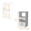 Support pour micro-ondes avec armoire Corsica Pantry