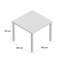 Bolden Square Metal Outdoor Dining Table , 90cm W 90cm D-14061350