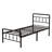 Lizar Metal Open-Frame Storage Bed-416934813