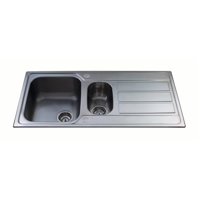 100cm x 50cm 1.5 Bowl Inset Kitchen Sink