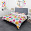 Ensemble de housse de couette en microfibre orange / rose 3 pièces-418549066