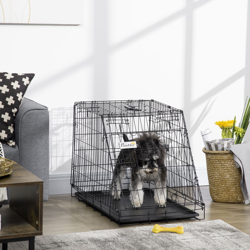 Palmdale Metal Collapsible Pet Crate with 1 Door