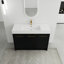 Meuble-lavabo autoportant avec lavabo en résine