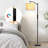 62" Arched Floor Lamp with Remote Control and Bulb Included-1993365009