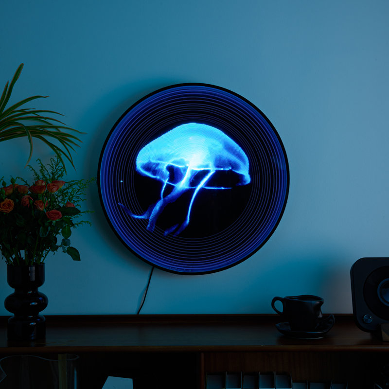 Ventilateur hologramme avec cadre 3D