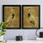 «Gold Crane at Dusk I», ensemble de 2 reproductions d'art sur toiles-2016653008-2092483602-2092483607