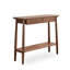 Walnut Solid Wood Rectangular Console Table-466890910