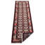 Tapis de couloir oriental multicolore en soie et laine noué à la main-637027904