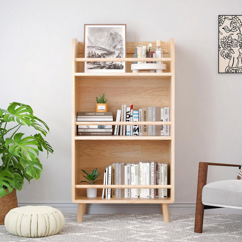 Bibliothèque à 3 niveaux Albert avec cadre en bois de pin