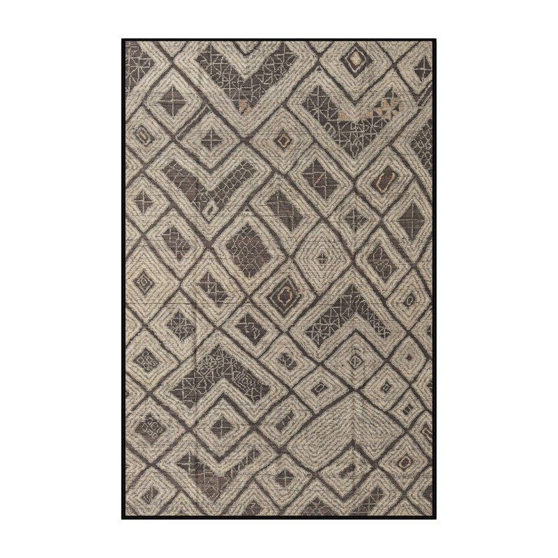 Tapis décoratif multicolore à motif abstrait, Rectangle 2 pi x 4 pi