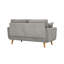 Causeuse en tissu avec accoudoirs et coussins décoratifs Corduroy-133247302