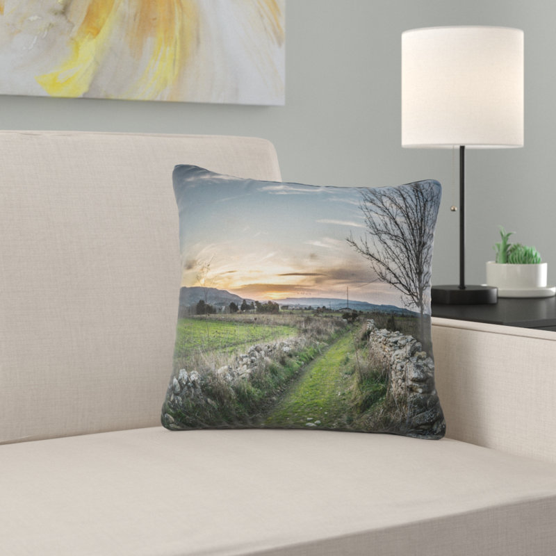 Coussin Rocky Fences, 16 po x 16 po, Coussin décoratif