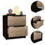 Table de chevet 2 tiroirs Pine