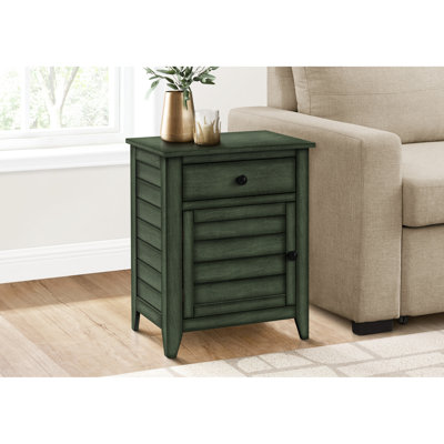 Accent Table With Storage, Antique Veneer, For A Gorgeous And Stylish Bedroom Living Room Transitional Style In Storage Options Area