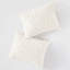 Ensemble d'édredon 3 pièces en médaillon en coton touffeté blanc cassé, très grand / très grand californien-122457378-122457379