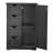 Matte Black Modern Bathroom Vanity - Compact Mdf Storage Cabinet For Industrial & Minimalist Decor