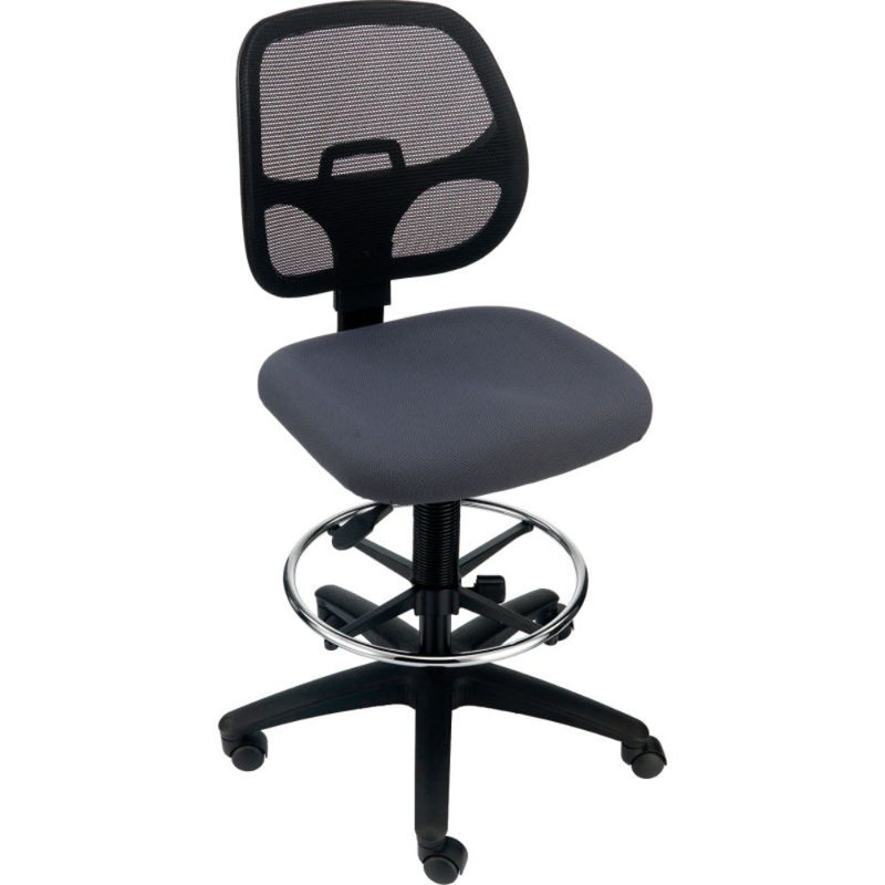 Tabouret de laboratoire à hauteur ajustable, gris