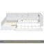 Lit plateforme simple en bois en L avec lit gigogne et tiroir Wood-884089799