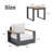 Outdoor 3-piece Seating Group, Swivel Chair With Cushions