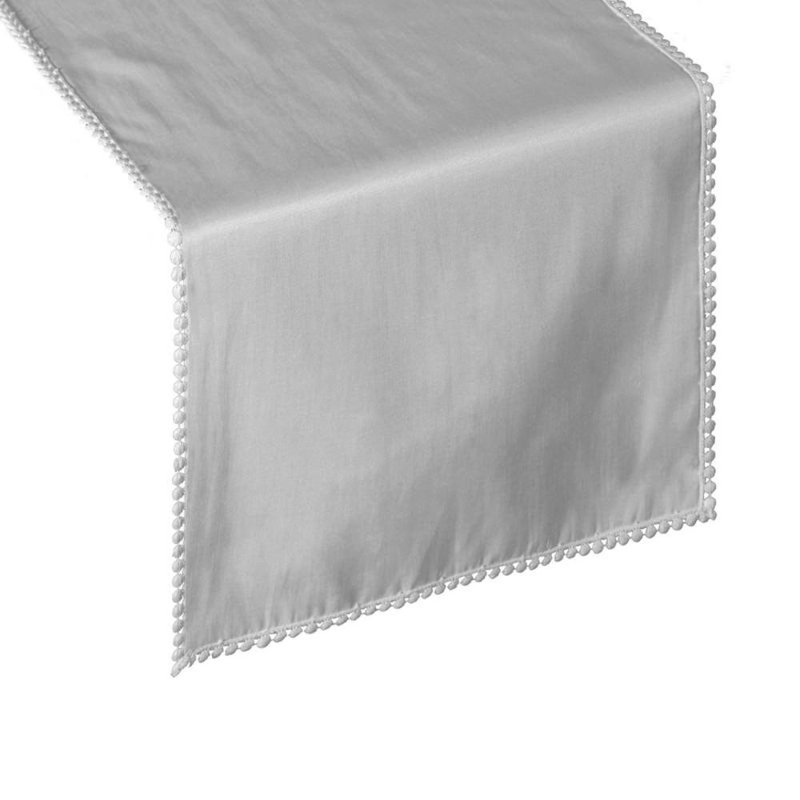 Decorative Tablecloth 35X180 Cm Beige, Silver