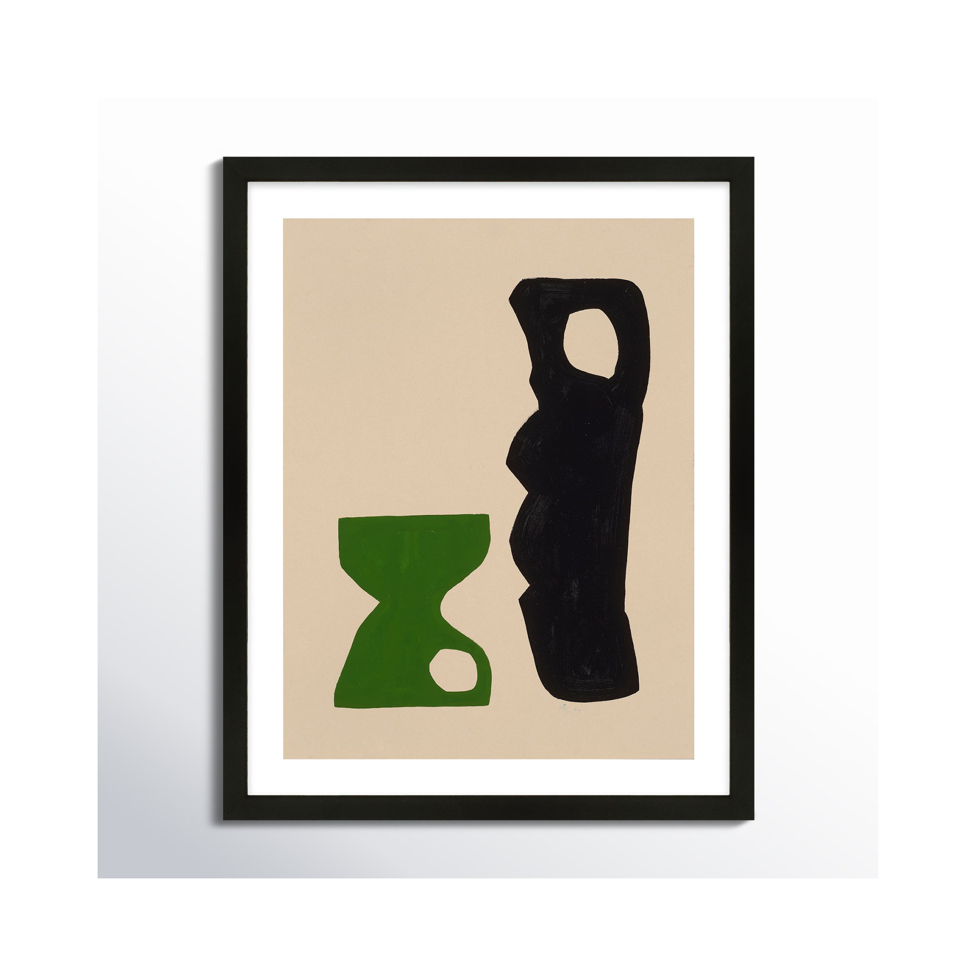 The Conversation by Michael Kempen, Black Framed, 40" W x 50" H