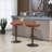 Modern Swivel Bar Stools Set of 2 Adjustable Counter Height Chairs with Footrest for Kitchen, Dining Room (Red)