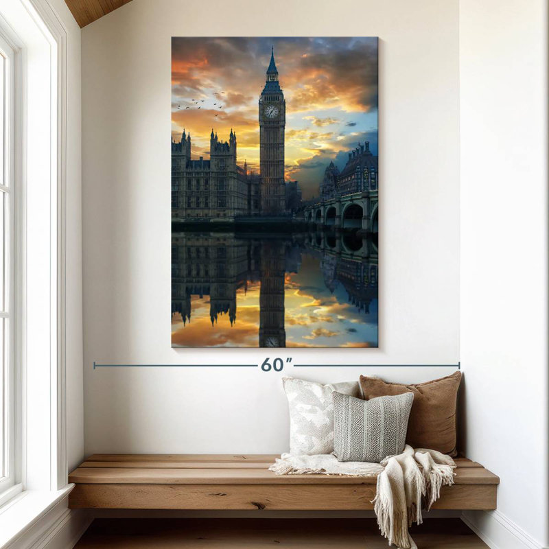 Aime Big Ben At Sunset, 51" H x 34" W